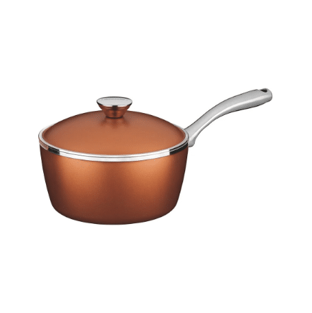 3 Melhores Panelas: Tipos e Dicas Valiosas para Escolher 10 Panela Tramontina Lyon em Alumínio Forjado com Revestimento Interno Antiaderente Starflon e Externo de Silicone Dourado com Tampa 20 cm 2,8 L – Foto: Tramontina