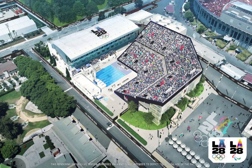 Locais impressionantes para as Olimpíadas de Verão de 2028 em Los Angeles. 2 A LA84 Foundation/John C Argue Swim Stadium, construído para os Jogos Olímpicos de 1932.