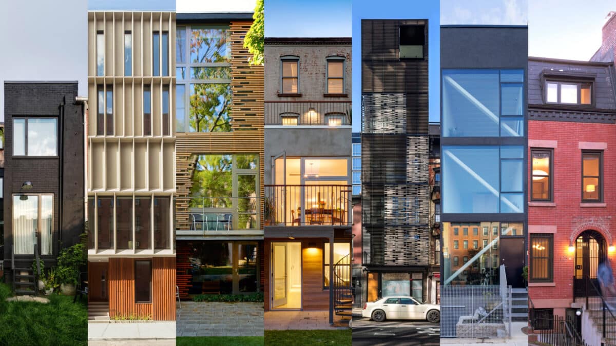 Sete impressionantes townhouses estreitas em Nova York.