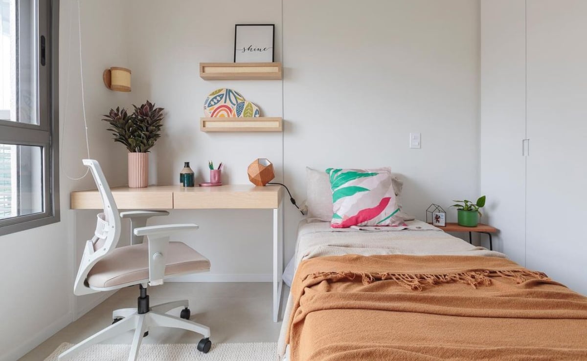 Dicas e Projetos para Montar o Quarto de Solteiro Perfeito 2 Dicas para montar o seu quarto planejado de solteiro e 60 projetos incríveis