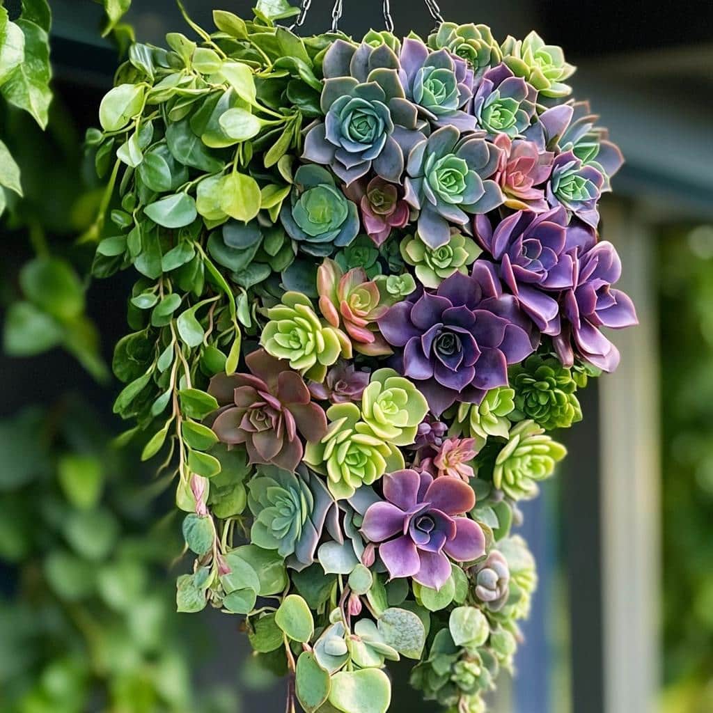 Suculentas Pendentes: Dicas para Decorar em Altura com Estas Belezas 4 suculentas pendentes