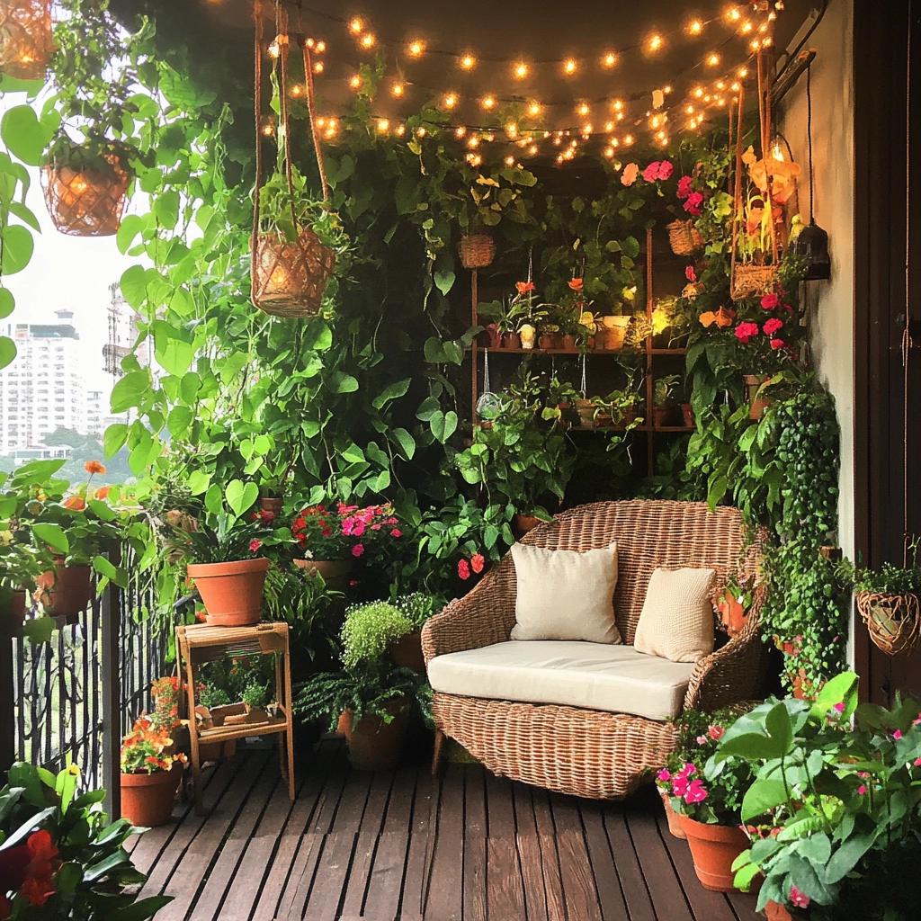 Decoração de Varandas Urbanas: Crie Seu Próprio Refúgio Verde na Cidade 3 Decoração de Varandas Urbanas: Crie Seu Próprio Refúgio Verde na Cidade