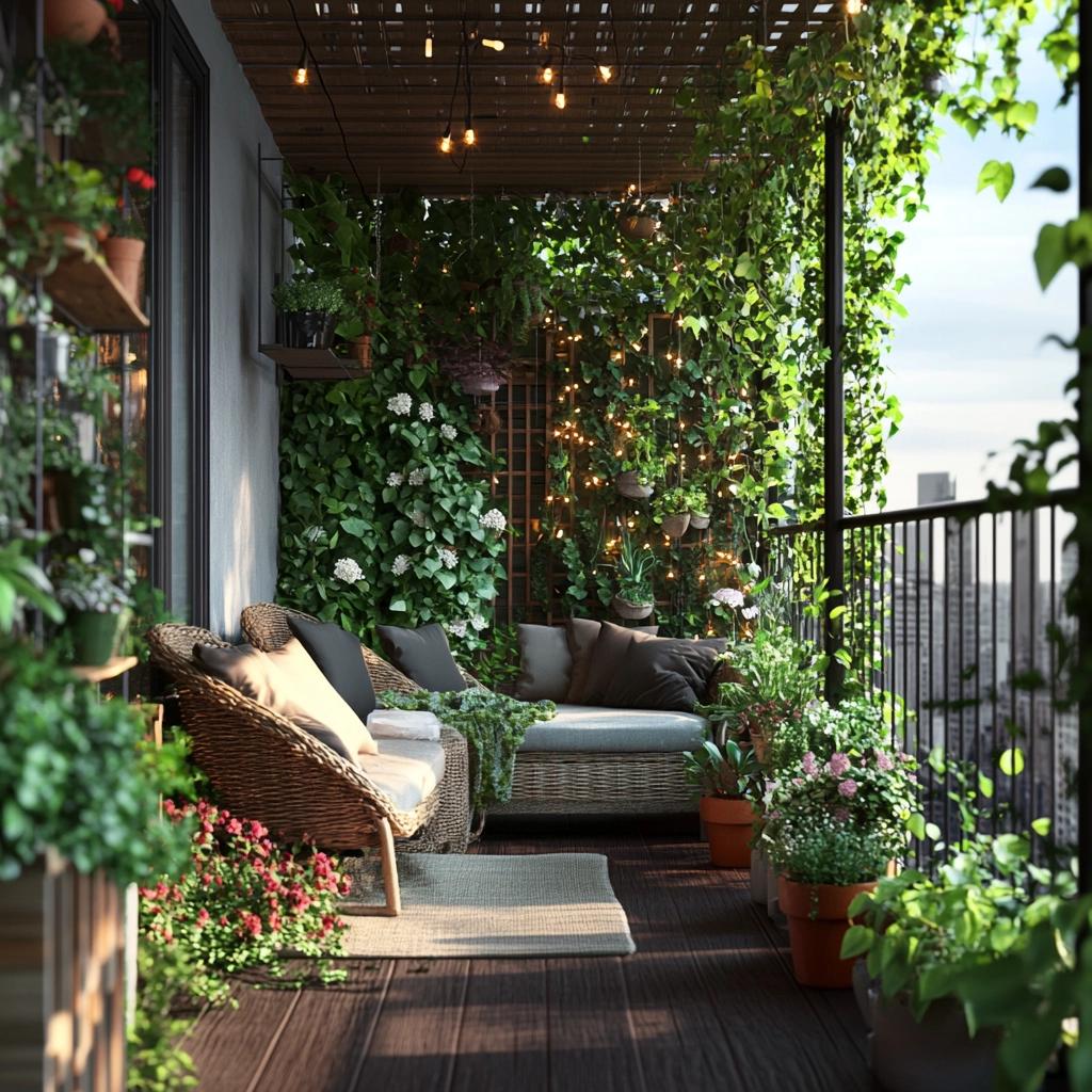 Decoração de Varandas Urbanas: Crie Seu Próprio Refúgio Verde na Cidade 1 Decoração de Varandas Urbanas: Crie Seu Próprio Refúgio Verde na Cidade