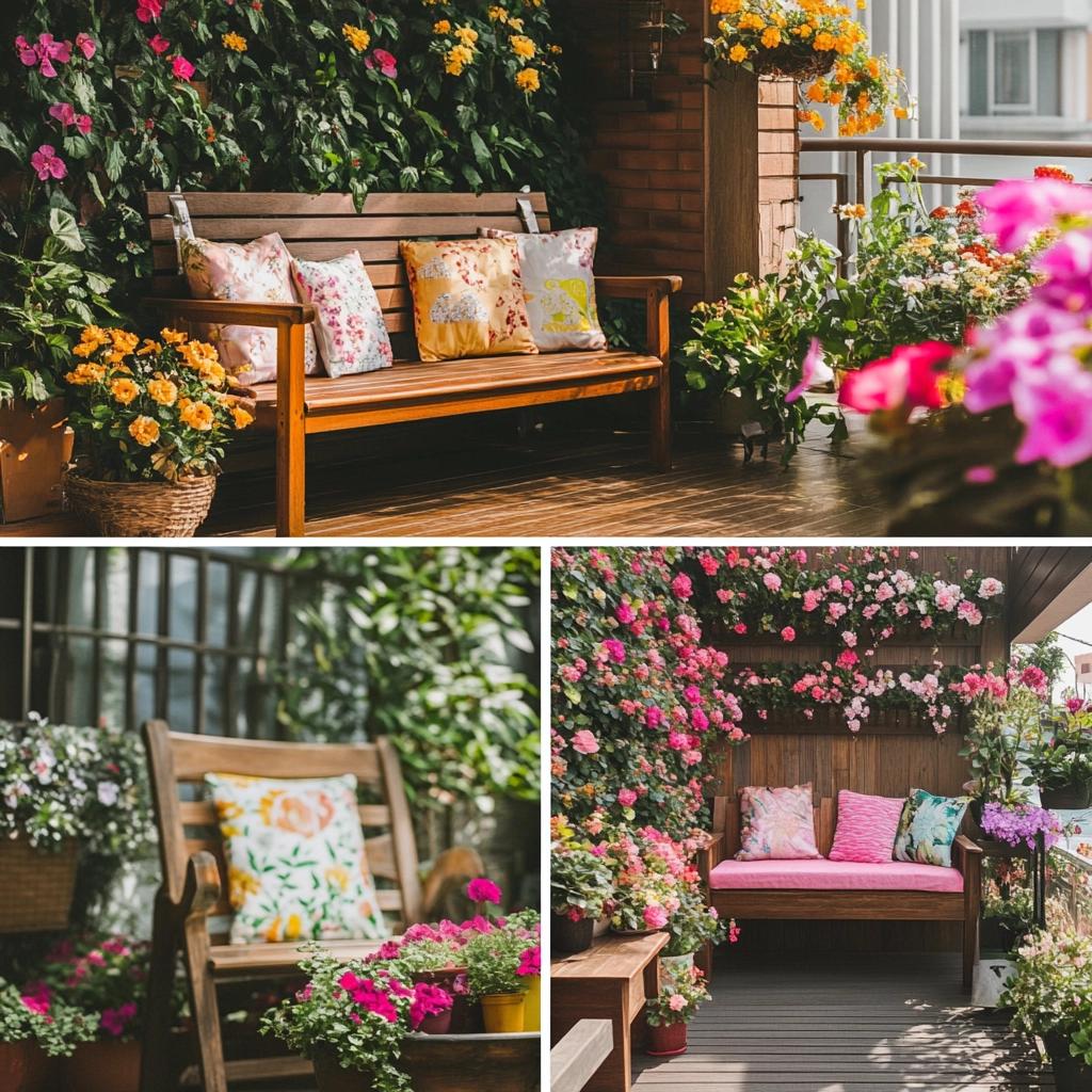 10 Ideias Criativas para Usar Bancos de Madeira na Decoração 7 10 Ideias Criativas para Usar Bancos de Madeira na Decoração