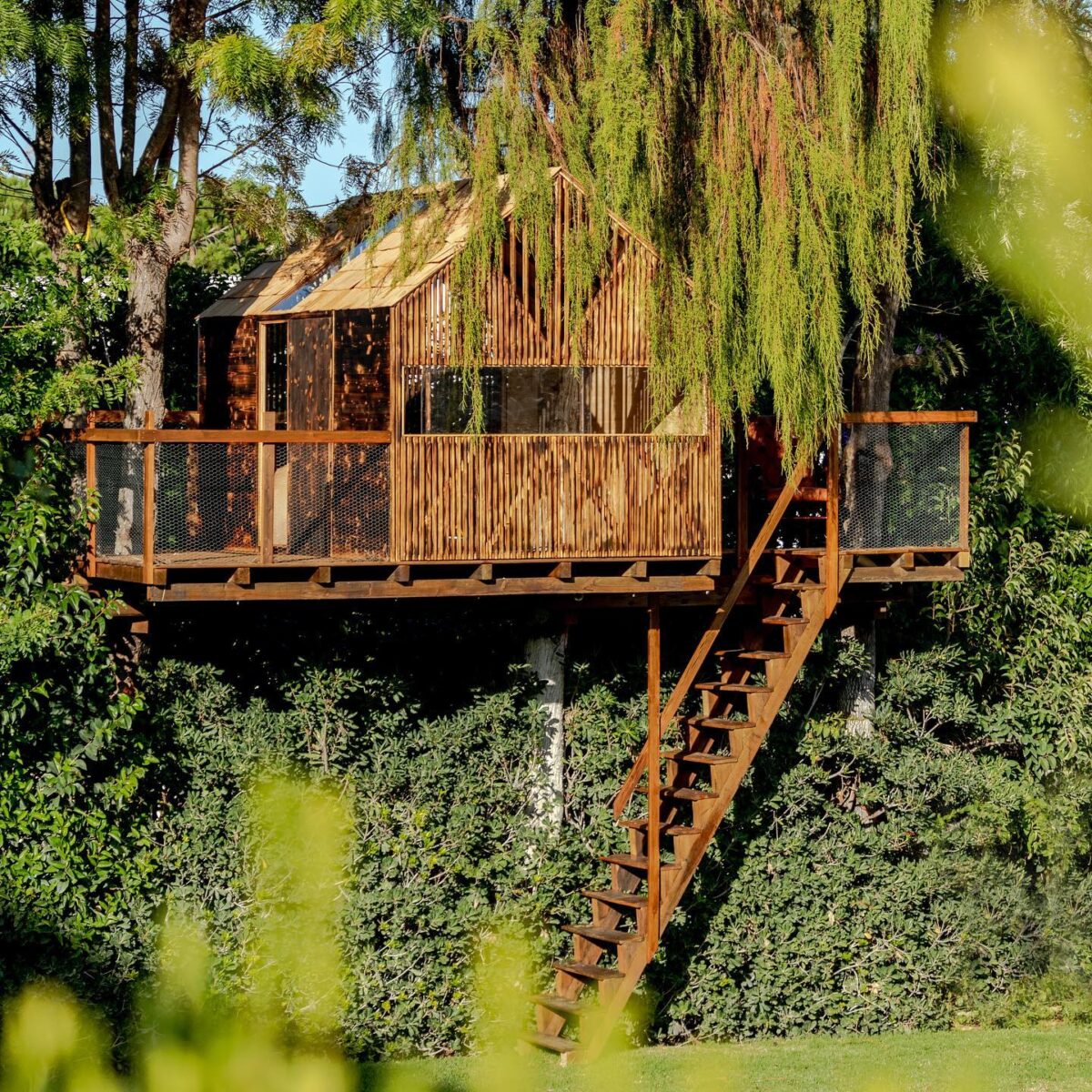 Sonho ou realidade? Confira 35 casas na árvore apaixonantes 6 O sonho de infância de muitas pessoas é ter uma casa na árvore. Mas, essas residências rústicas evoluíram e não se restringem apenas às crianças. Muito além de um espaço lúdico, a construção pode ser um lar, um refúgio de final de semana ou um local para resgatar o contato com a natureza.
