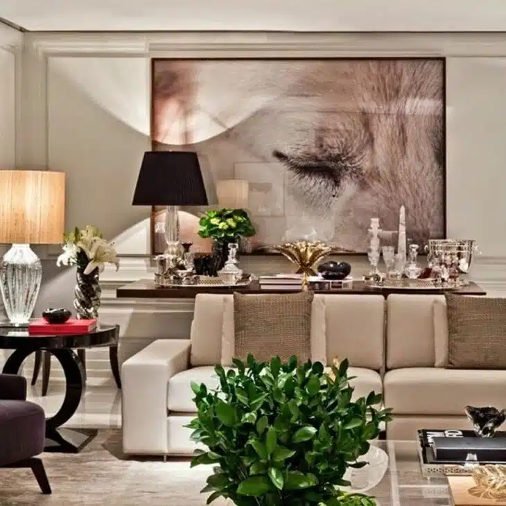 A Elegância da Cor Pérola na Decoração 1 Ambiente decorado com a cor pérola.