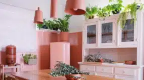 Exibição de cores que combinam com rosa.