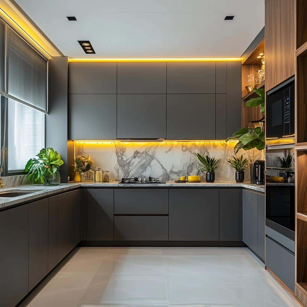 10 Ideias de Cozinha Cinza para se Surpreender com o Tom 1 65 Ideias de Cozinha Cinza para se Surpreender com o Tom