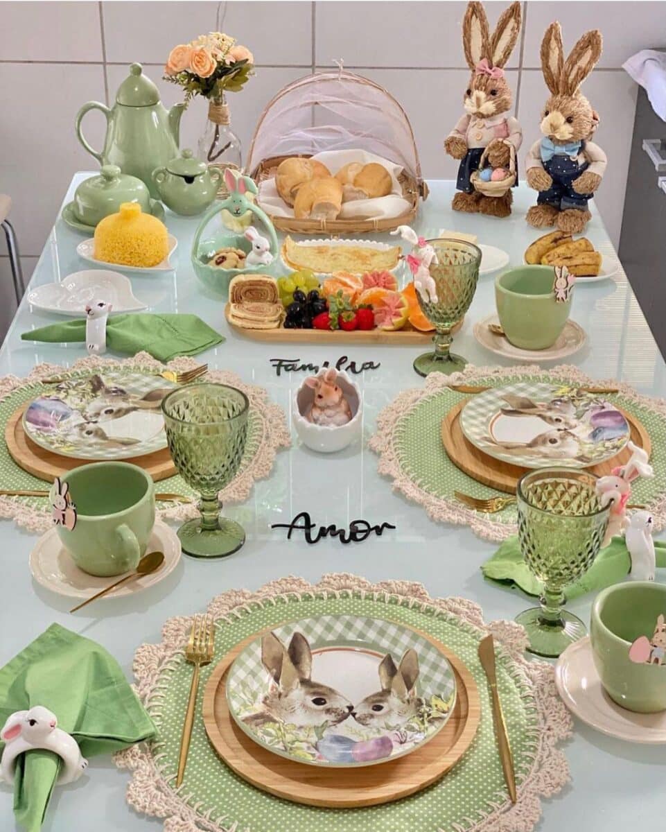 Decoração de Páscoa: ideias criativas e acessíveis para transformar seu lar 6 Decoração de Páscoa para mesa