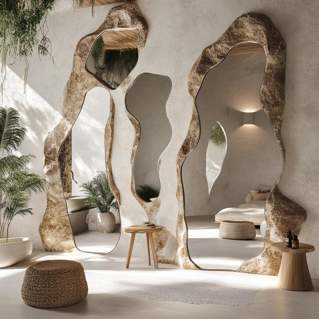 Aprenda a criar uma decoração mais natural com espelhos orgânicos 1 Aprenda a criar uma decoração mais natural com espelhos orgânicos