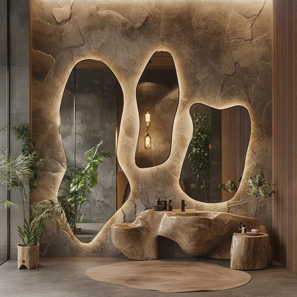 Aprenda a criar uma decoração mais natural com espelhos orgânicos 3 Aprenda a criar uma decoração mais natural com espelhos orgânicos