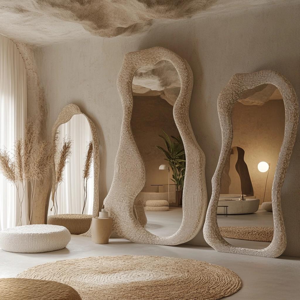 Aprenda a criar uma decoração mais natural com espelhos orgânicos 7 Aprenda a criar uma decoração mais natural com espelhos orgânicos