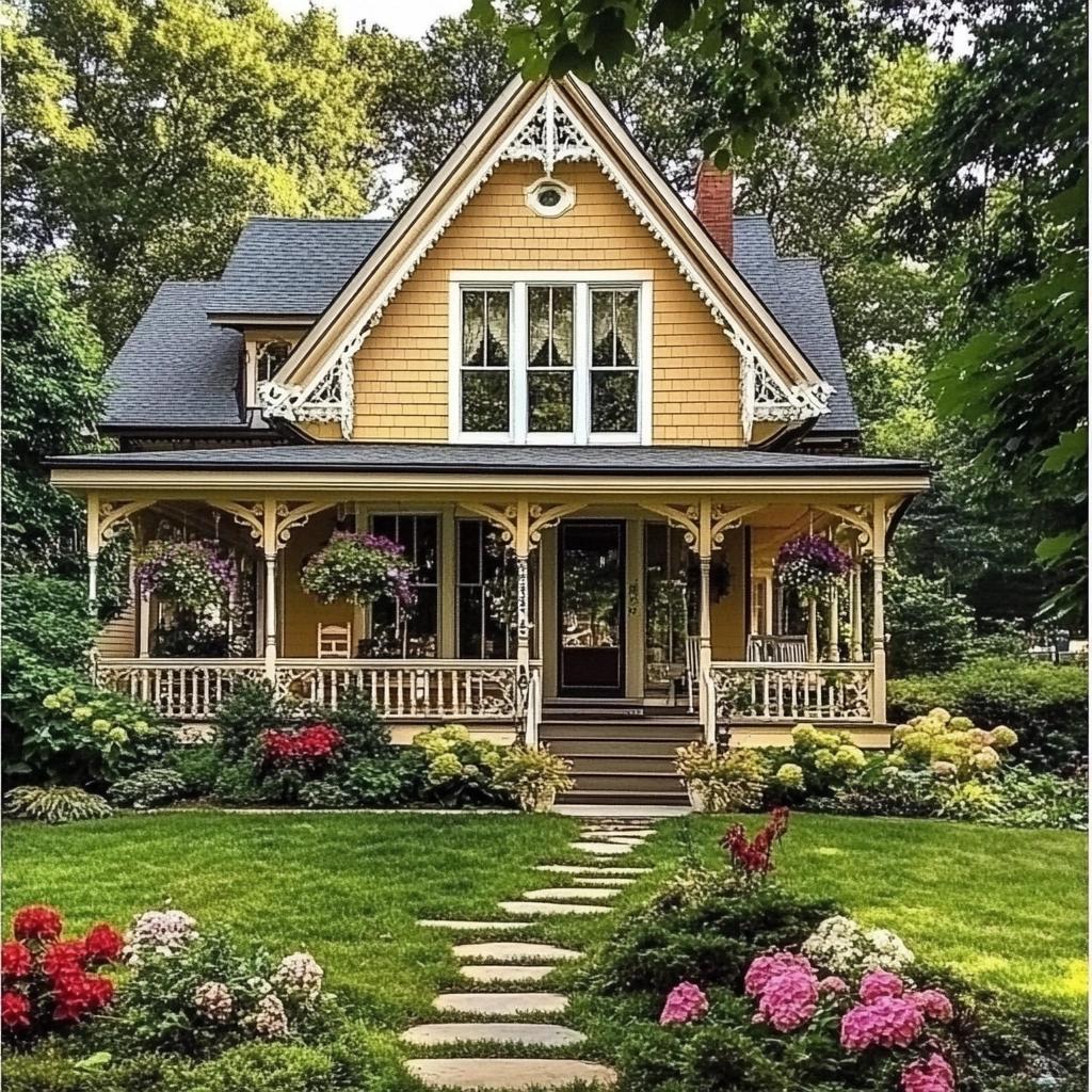 8 Fachadas de Casas Simples e Aconchegantes com Varanda 4 8 Fachadas de Casas Simples e Aconchegantes com Varanda