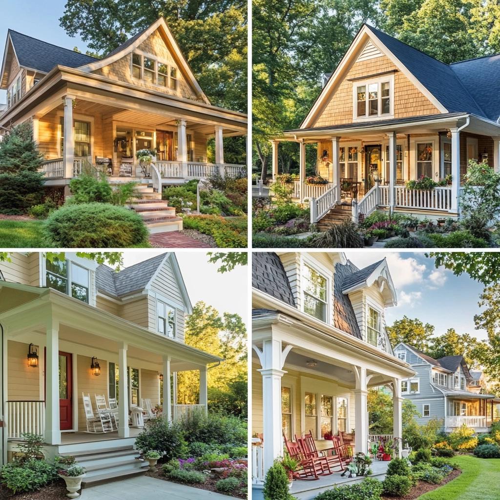 8 Fachadas de Casas Simples e Aconchegantes com Varanda