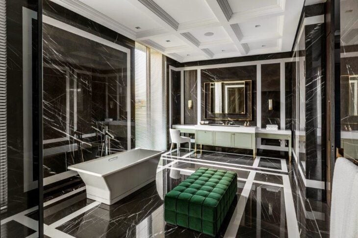 Ambientes com Piso Preto e Branco: ideias e sugestões. 4 Foto de piso preto e branco 2