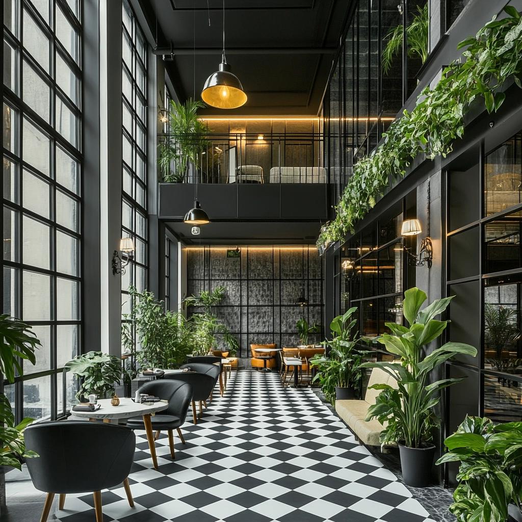 Ambientes com Piso Preto e Branco: ideias e sugestões. 3 50 Ambientes com Piso Preto e Branco