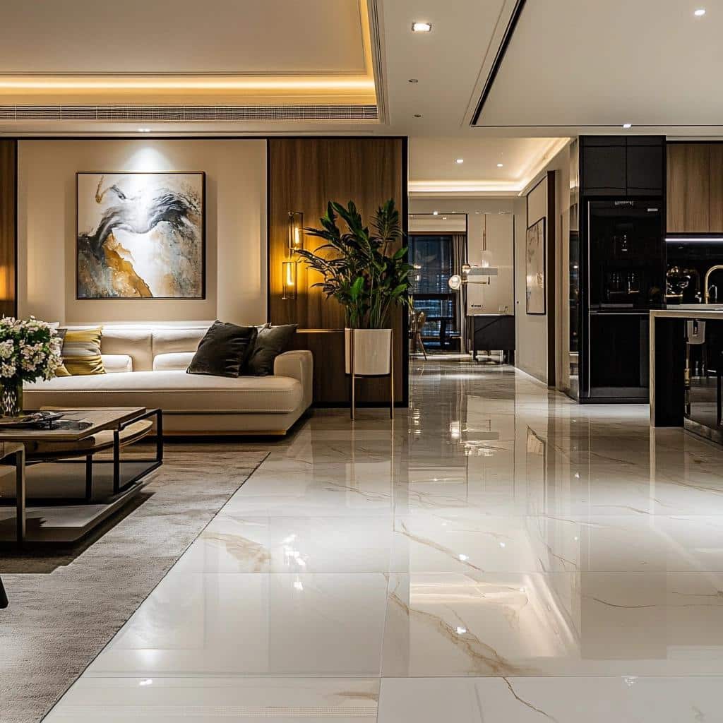 Porcelanato Marmorizado: Descubra seu Charme e Versatilidade 7 Porcelanato Marmorizado: Descubra seu Charme e Versatilidade