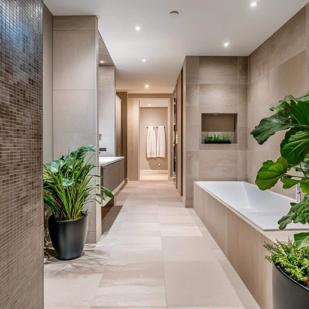 Sofisticação e Elegância: 60 Projetos com Porcelanato para Banheiro 5 Sofisticação e Elegância: 60 Projetos com Porcelanato para Banheiro