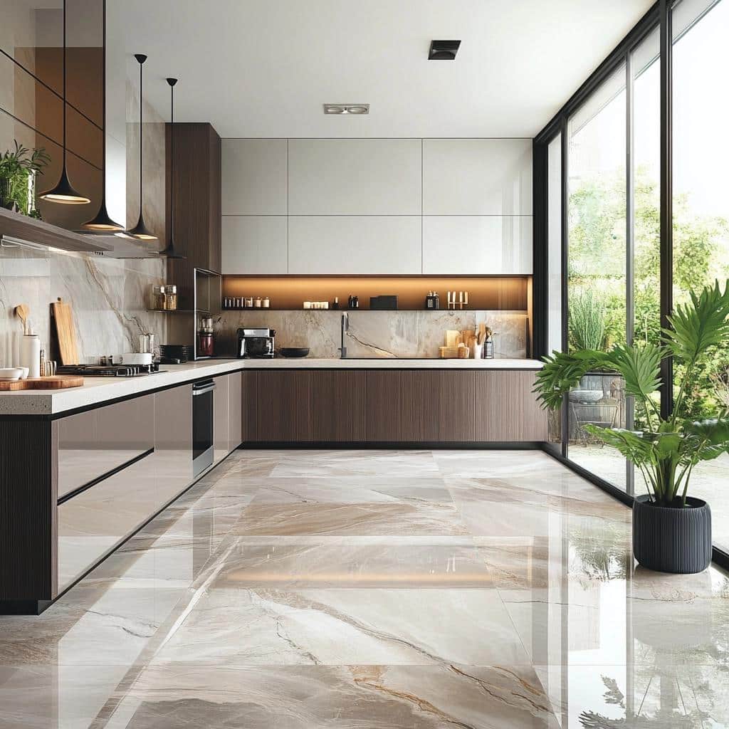 Porcelanato para Cozinha: Dicas de Escolha e Inspirações 1 Porcelanato para Cozinha: Dicas de Escolha e Inspirações