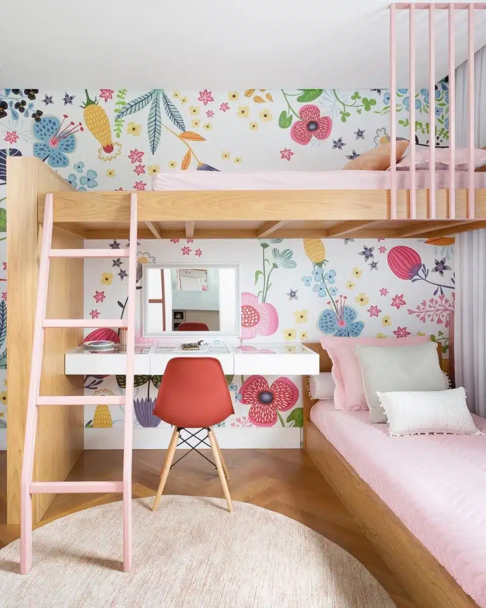 10 Projetos de Quarto de Menina para Inspirar a Decoração 4 Foto de quarto de menina 64 - 1