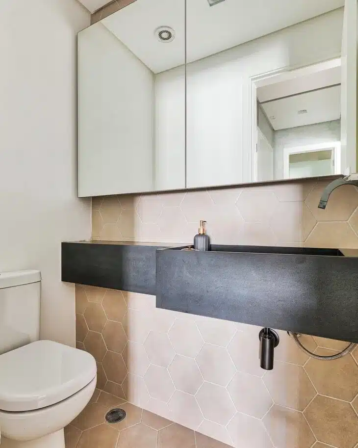Cerâmica para banheiro: 10 ideias surpreendentes que transformam seu espaço com facilidade. 2 foto da cerâmica para banheiro 3