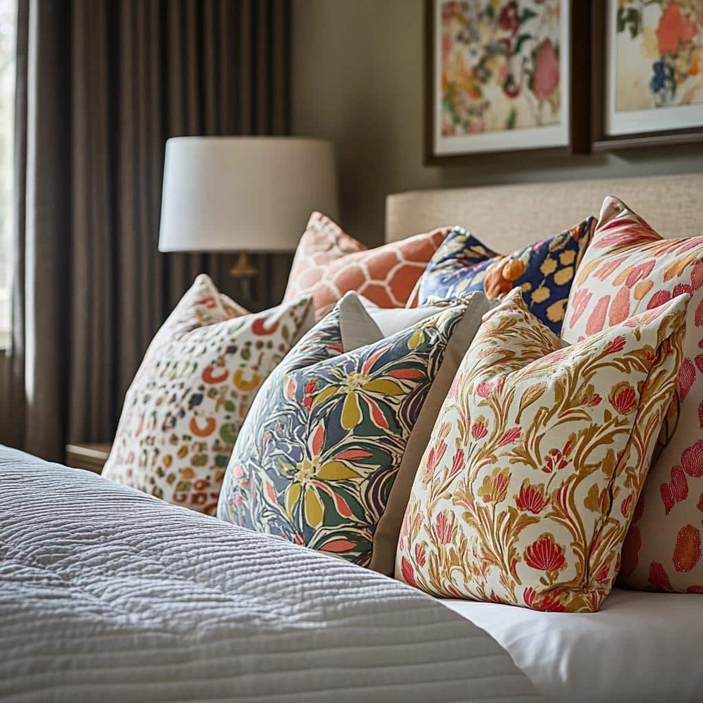 10 Inspirações de Almofadas para Cama que Elevam a Decoração 4 60 Inspirações de Almofadas para Cama que Elevam a Decoração
