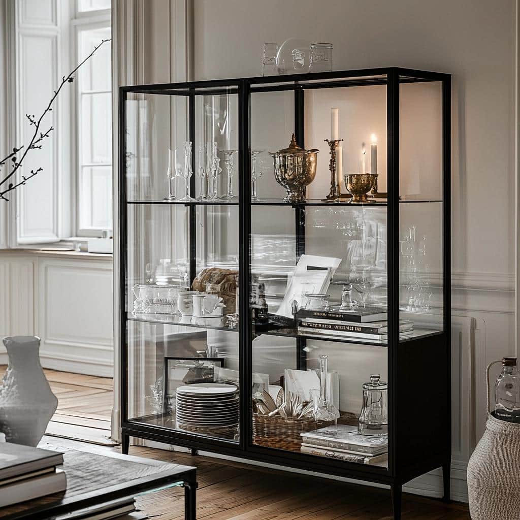 Aparador de vidro: 50 ideias para decorar sua casa