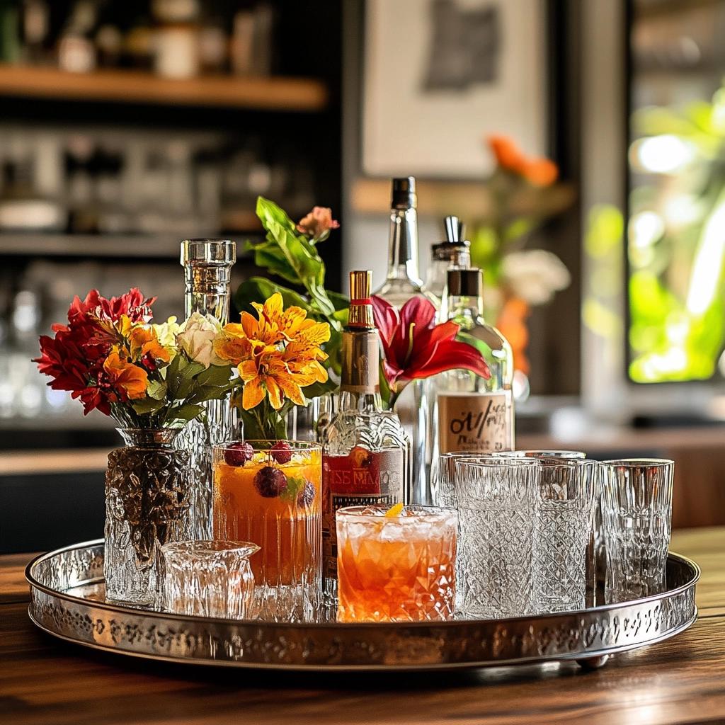 Decore sua casa com uma bandeja-bar incrível 4 Decore sua casa com uma bandeja-bar incrível