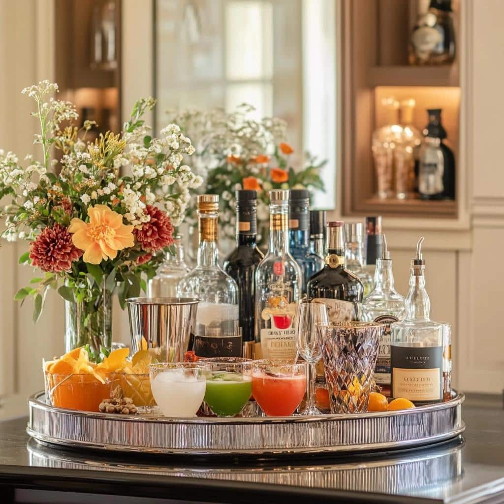 Decore sua casa com uma bandeja-bar incrível 6 Decore sua casa com uma bandeja-bar incrível