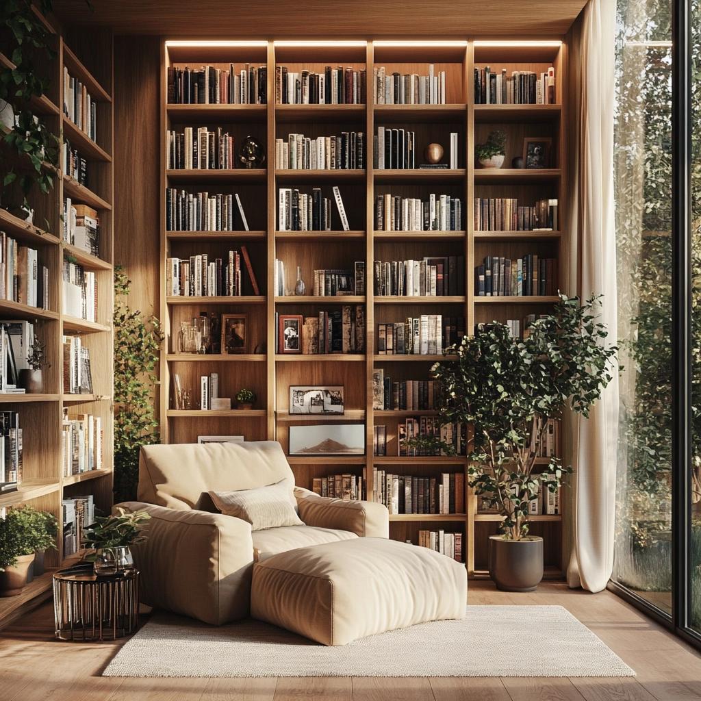 Como organizar sua biblioteca em casa: Descubra 10 inspirações para transformar seu espaço 4 Como organizar sua biblioteca em casa: Descubra 70 inspirações para transformar seu espaço