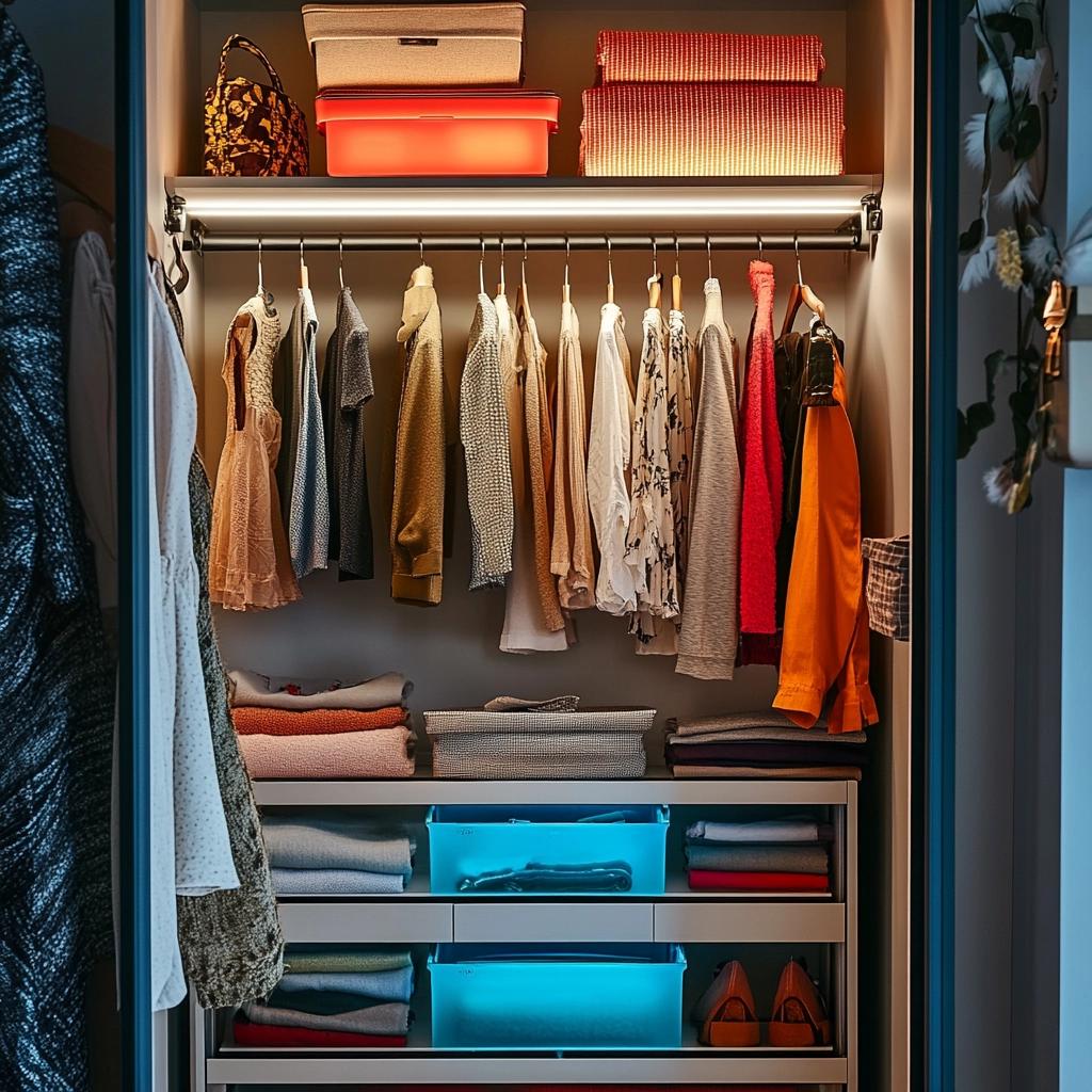 4 Soluções Criativas para Organizar Seu Closet Pequeno e Barato