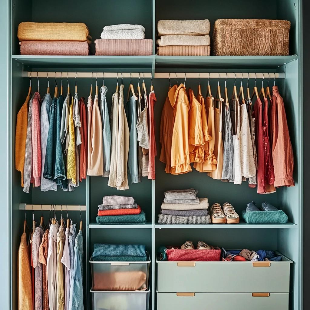 4 Soluções Criativas para Organizar Seu Closet Pequeno e Barato 1 4 Soluções Criativas para Organizar Seu Closet Pequeno e Barato