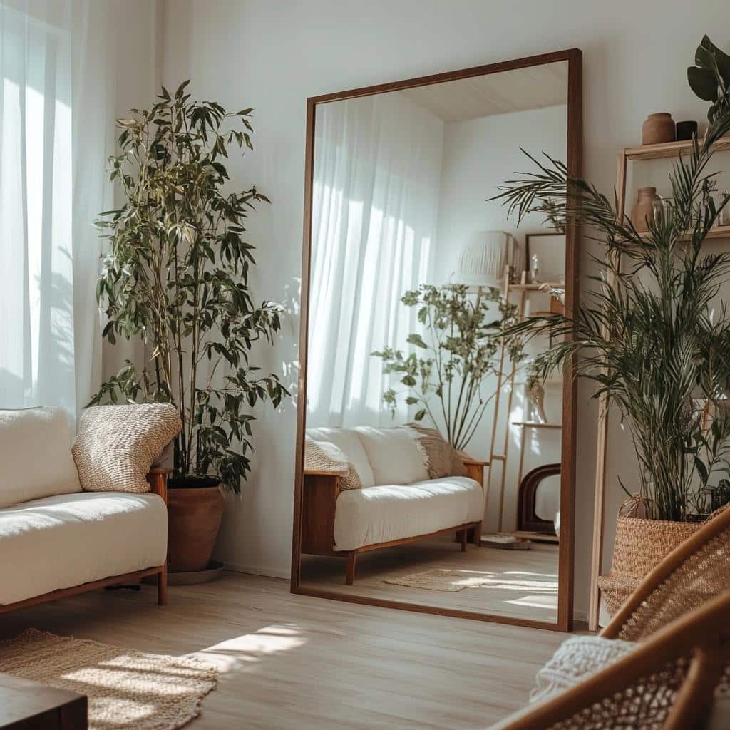 Inspirações para Decorar com 10 Espelhos de Chão 2 Inspirações para Decorar com Espelhos de Chão