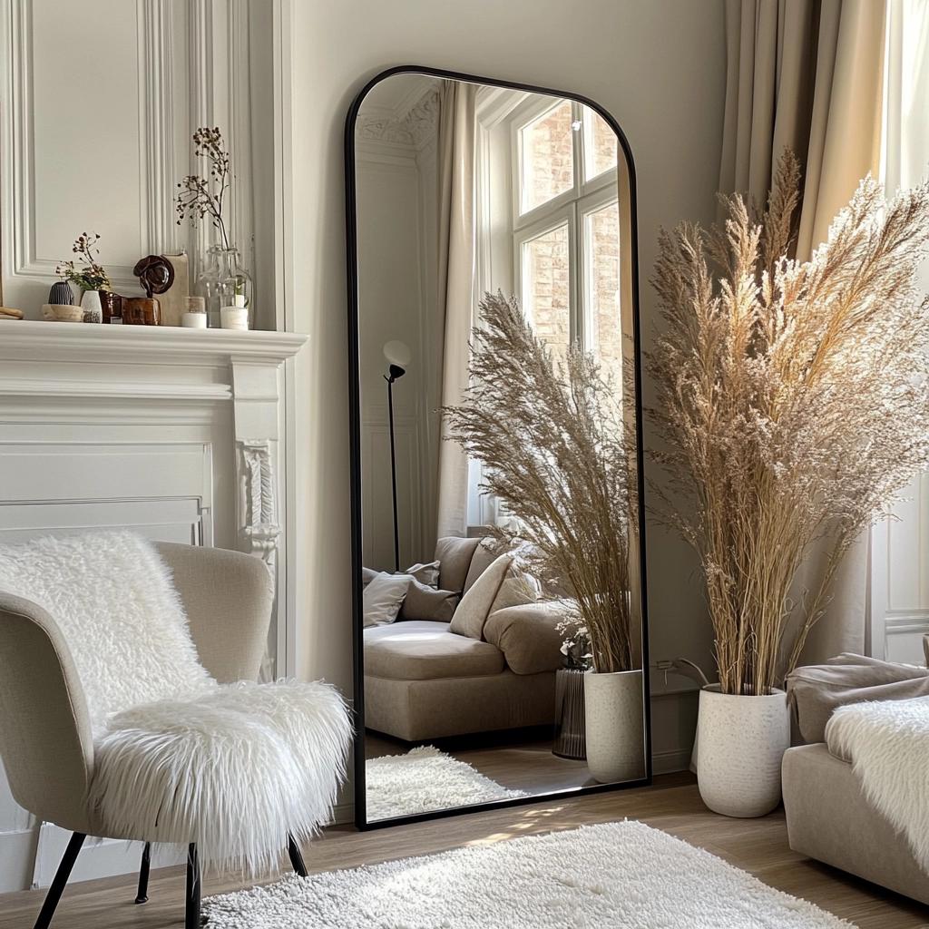 Inspirações para Decorar com 10 Espelhos de Chão 8 Inspirações para Decorar com Espelhos de Chão