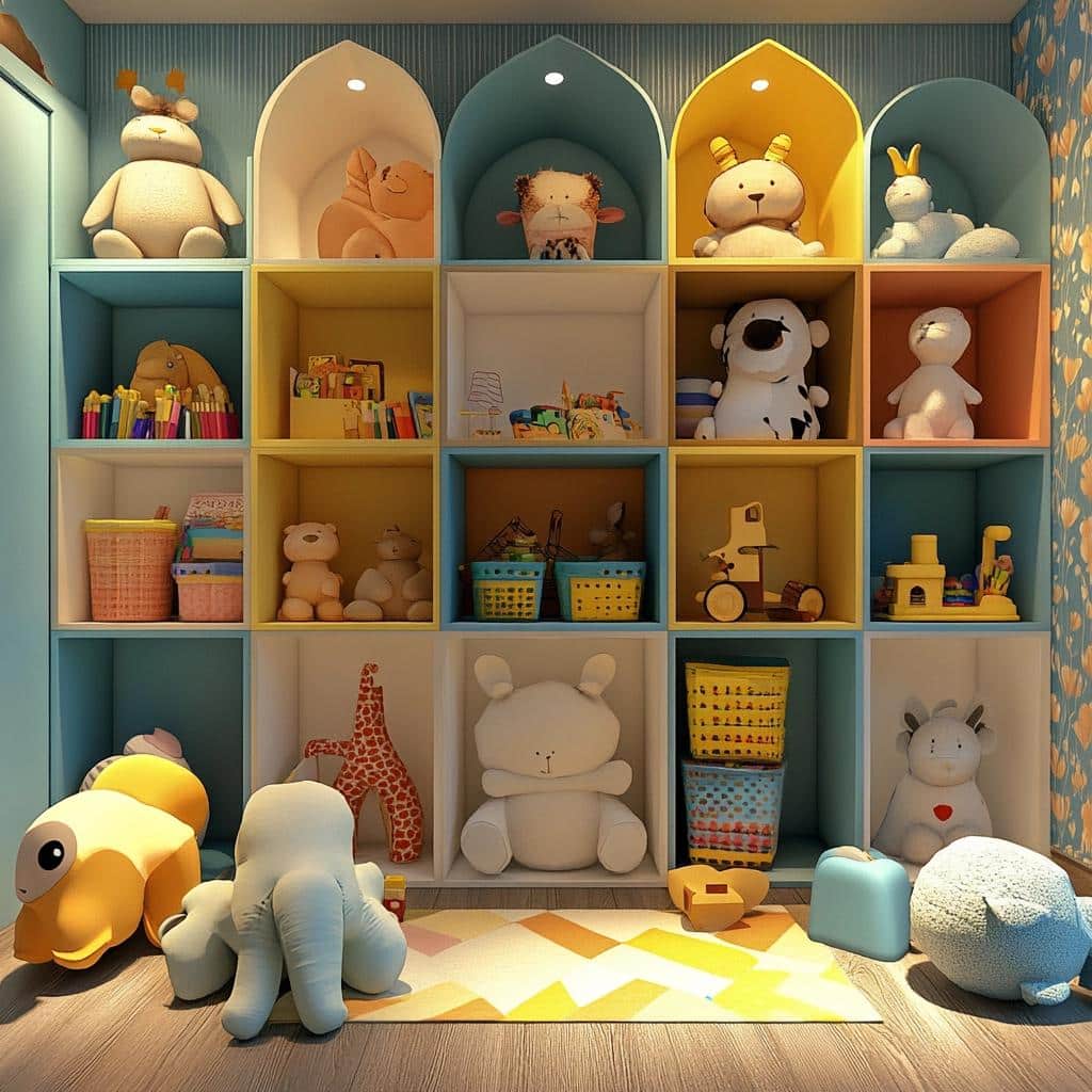 Estante para brinquedos: 10 ideias para deixar tudo em ordem. 6 Estante para brinquedos: 75 ideias para deixar tudo em ordem