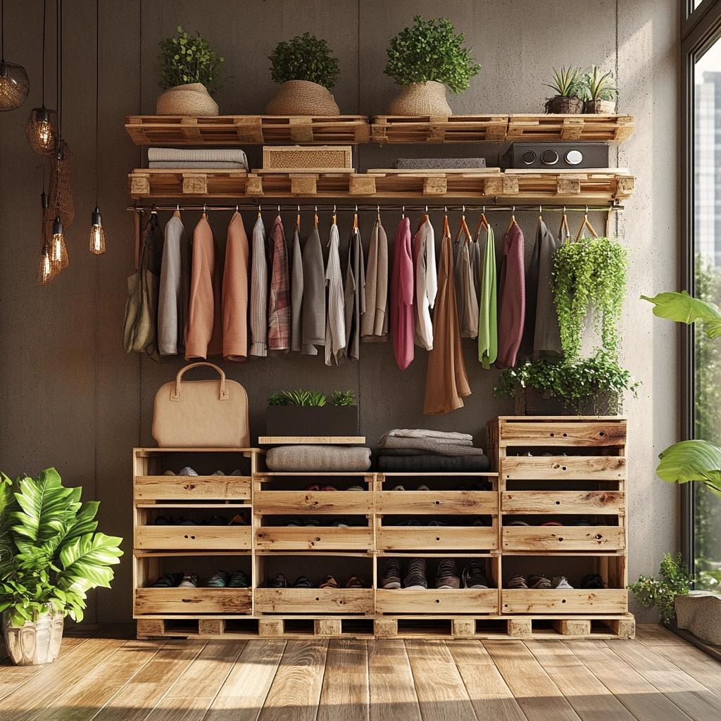 Aprenda a Fazer um Guarda-Roupa de Pallet com 50 Ideias Inspiradoras 4 Aprenda a Fazer um Guarda-Roupa de Pallet com 50 Ideias Inspiradoras