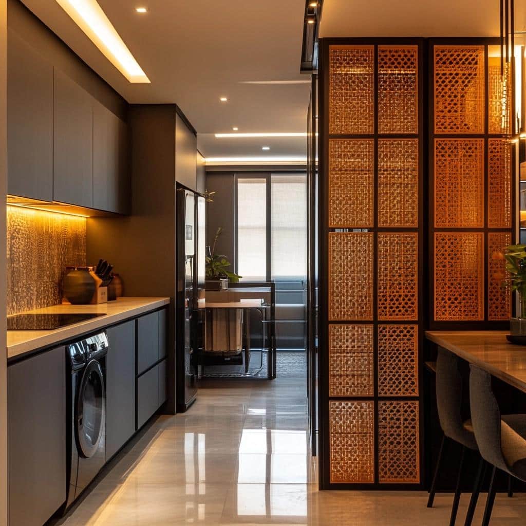 6 ideias criativas para separar a cozinha da lavanderia 8 6 ideias criativas para separar a cozinha da lavanderia