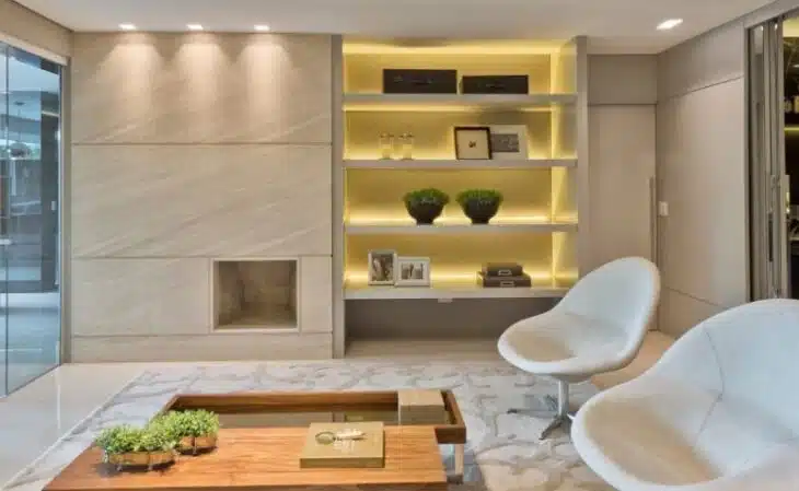 Limestone: a pedra natural que transforma seu lar 10 Uso de limestone em uma composição de ambientes.