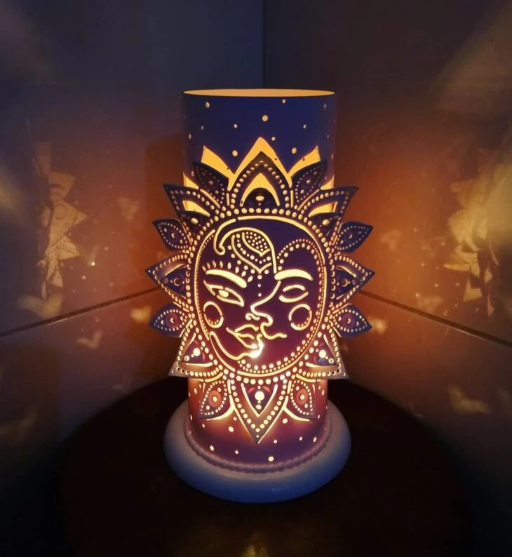 Modelos de luminária de PVC