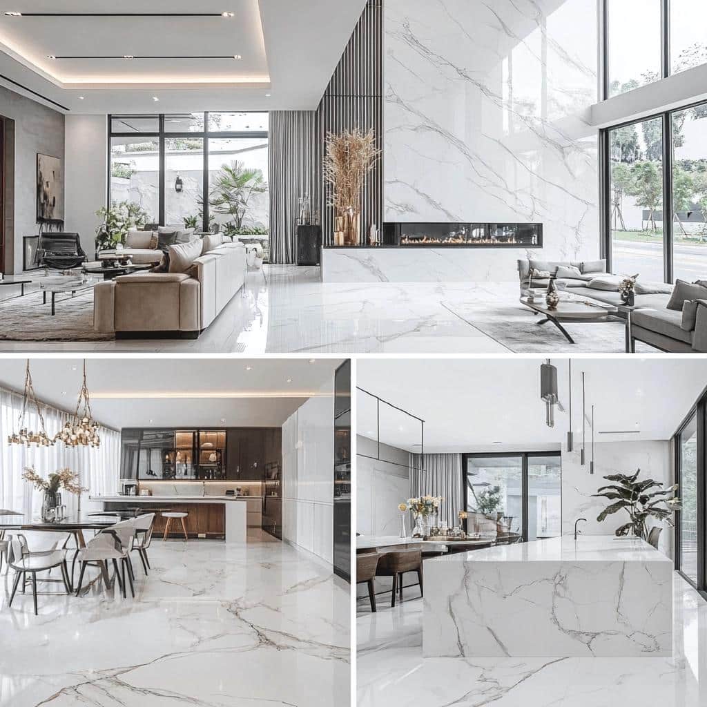 Mármore Branco: Tipos e 10 Ambientes Maravilhosos com a Pedra 6 Mármore Branco: Tipos e 60 Ambientes Maravilhosos com a Pedra