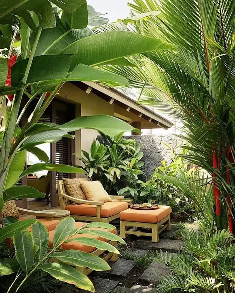 Móveis para jardim: 50 inspirações 9 Puffs redondos decorativos.