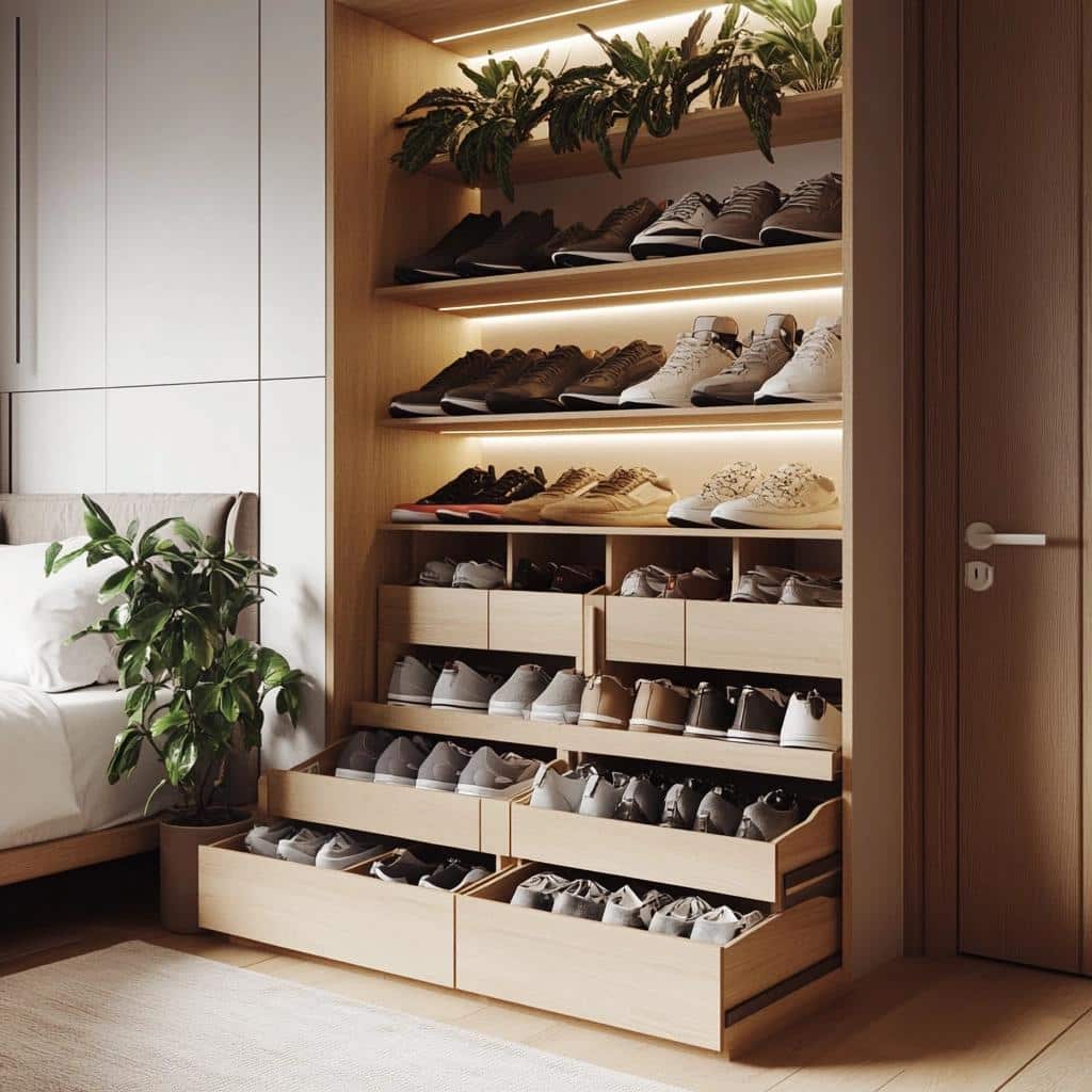 Organizadores para Sapatos: 6 Maneiras de Manter o Quarto em Ordem 2 Organizadores para Sapatos: 6 Maneiras de Manter o Quarto em Ordem