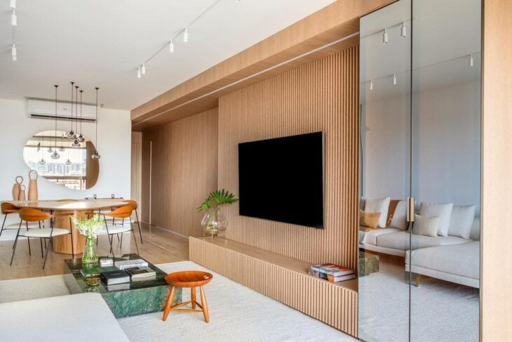 Como usar o painel ripado para transformar sua decoração 1 Figueiredo Fischer Arquitetos
