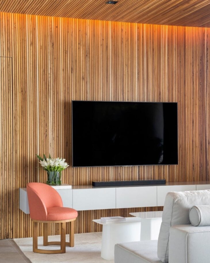 Como usar o painel ripado para transformar sua decoração 7 Bianchi & Lima Arquitetura