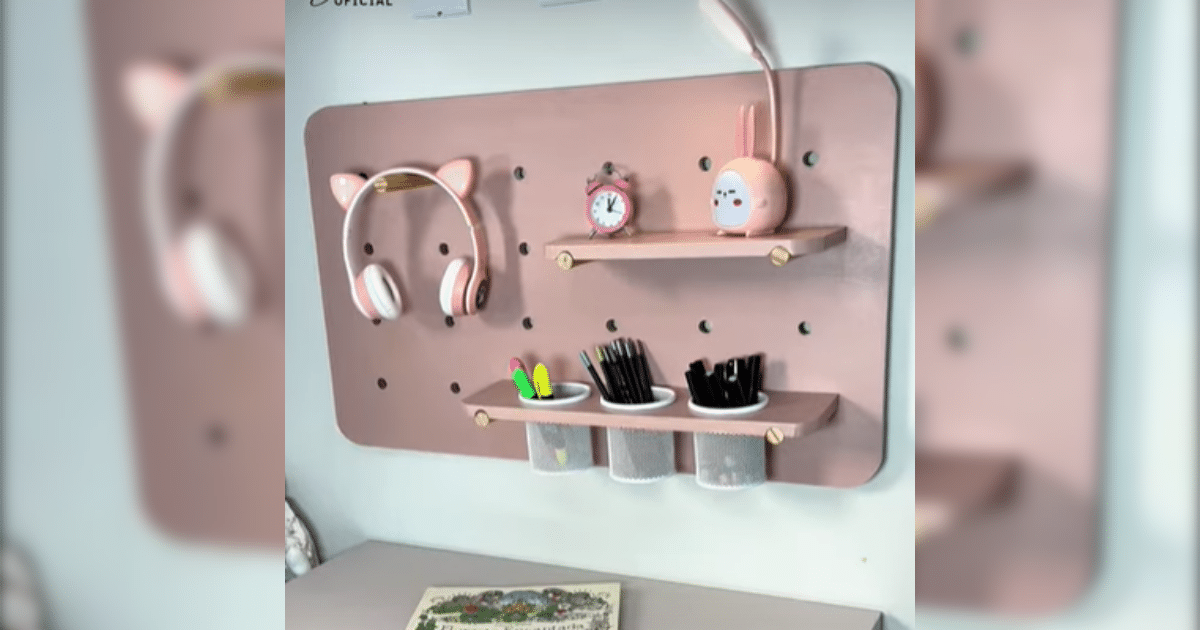 5 Maneiras Criativas de Fazer um Pegboard com Porta de Guarda-Roupa. 1 5 Maneiras Criativas de Fazer um Pegboard com Porta de Guarda-Roupa.