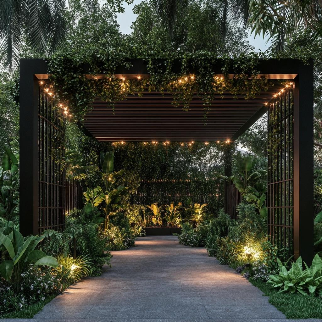 Como Transformar Seu Jardim com um Pergolado e Plantas 4 Como Transformar Seu Jardim com um Pergolado e Plantas