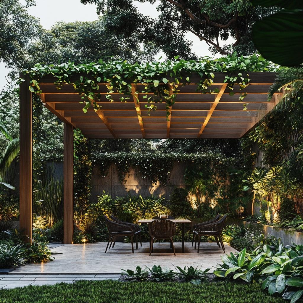 Como Transformar Seu Jardim com um Pergolado e Plantas 3 Como Transformar Seu Jardim com um Pergolado e Plantas