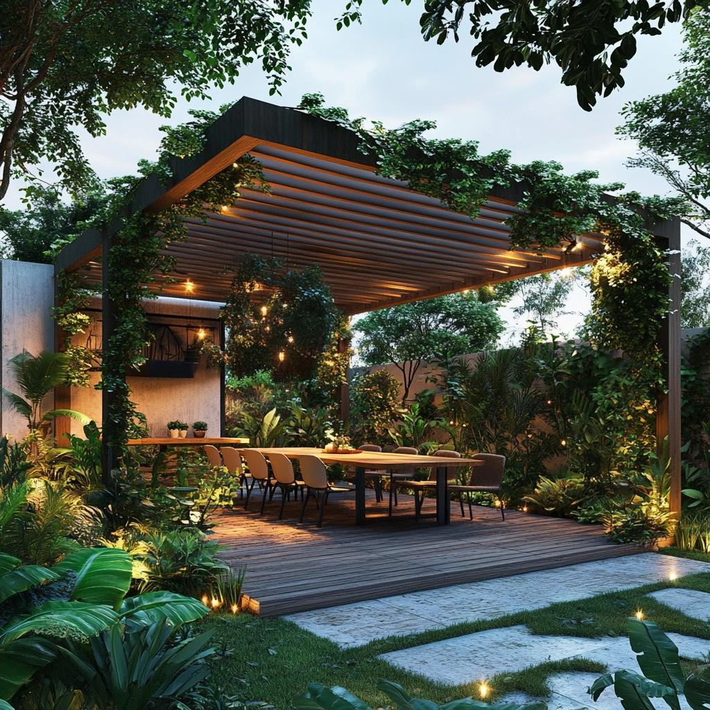 Como Transformar Seu Jardim com um Pergolado e Plantas 2 Como Transformar Seu Jardim com um Pergolado e Plantas