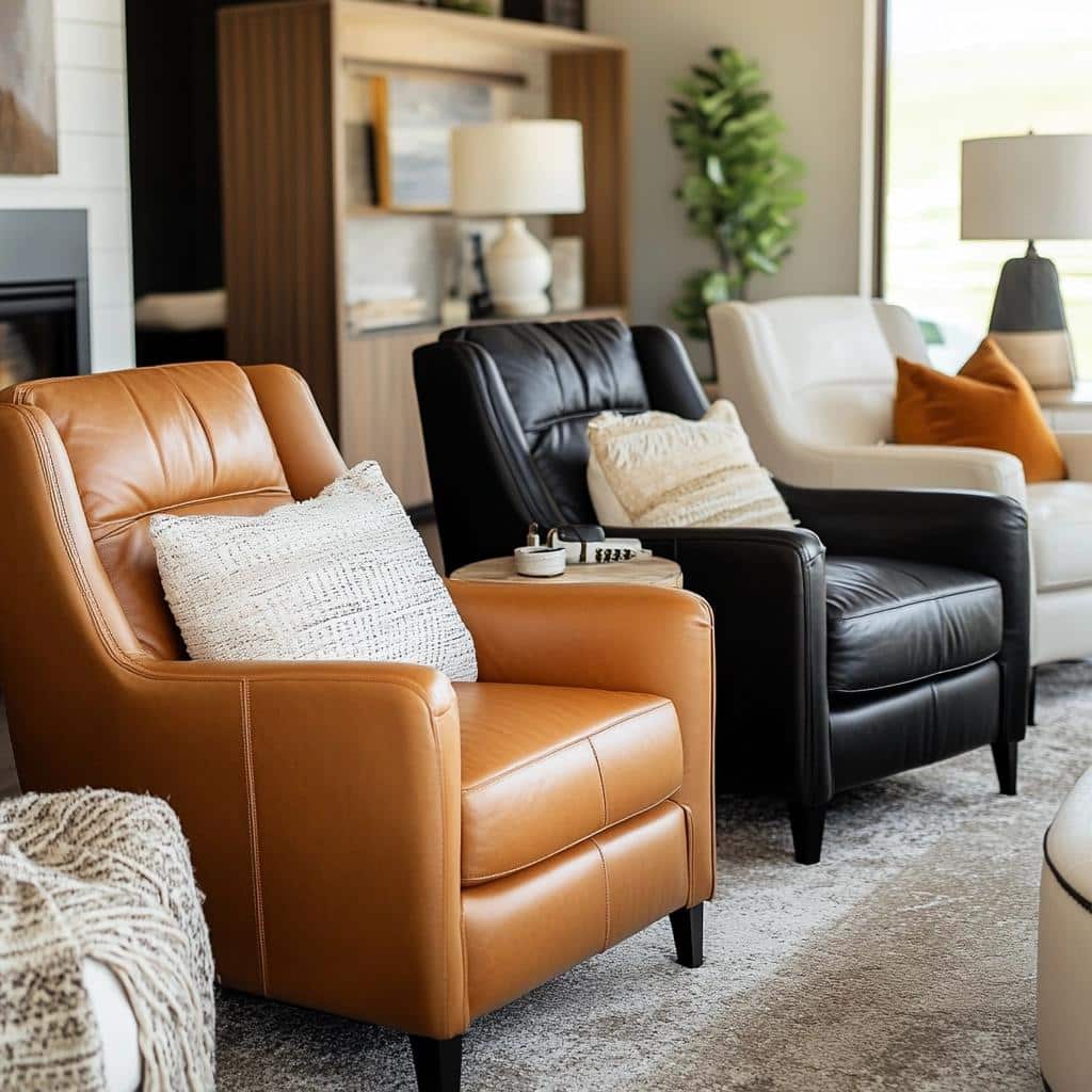 10 Modelos de Poltrona de Couro para uma Decoração Impecável 4 70 Modelos de Poltrona de Couro para uma Decoração Impecável