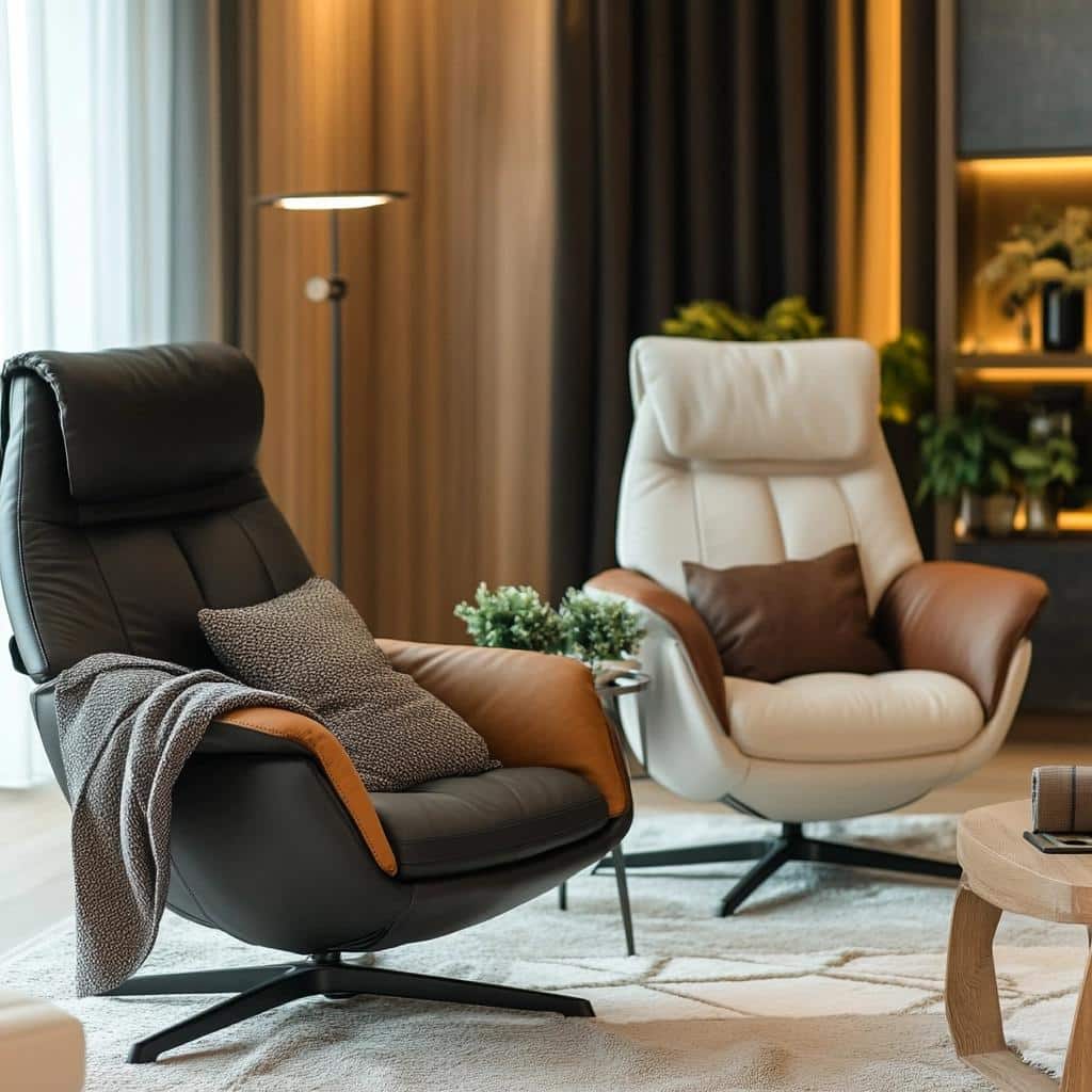 10 Modelos de Poltrona de Couro para uma Decoração Impecável 8 70 Modelos de Poltrona de Couro para uma Decoração Impecável